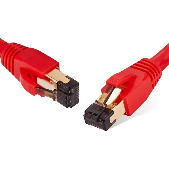 Cable Ethernet Cat Para Red Color Rojo Pie Gbps Mhz Cobre Na