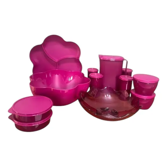 Kit Potes Tigelas Armazenar Preparar Mantimentos Tupperware
