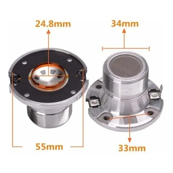 Reemplazo De Diafragma Para Jbl 2414h, 2414h-1, 2414h-c 8ohm