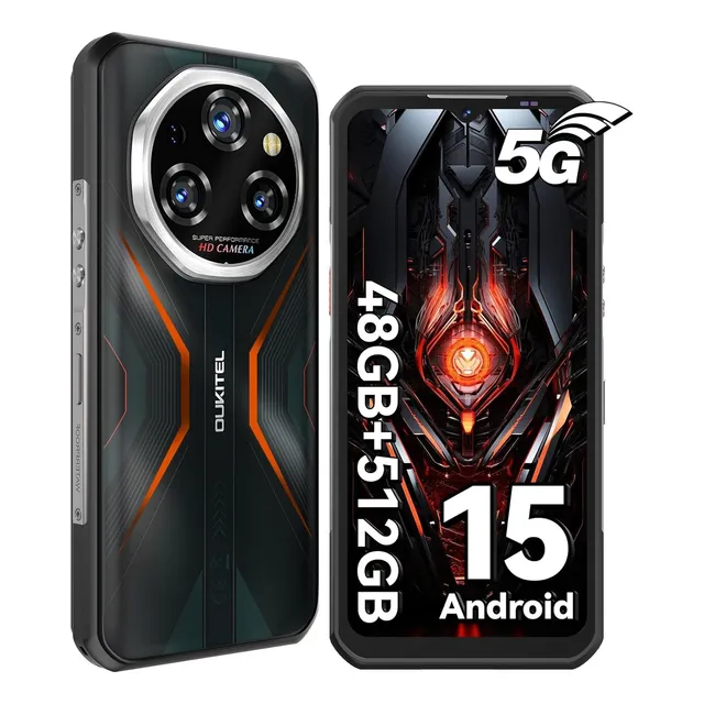 Smartphones Oukitel Wp55 Pro 48 (16+32) Gb Ram 512 Gb Rom 11000mah Android 15 Dual Sim Celulares Nfc/otg/gps/fingerprint