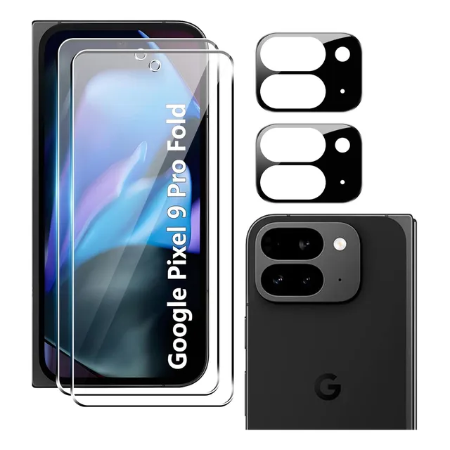 Mica Cristal Y Lente Cámara Para Google Pixel 9 Pro Fold