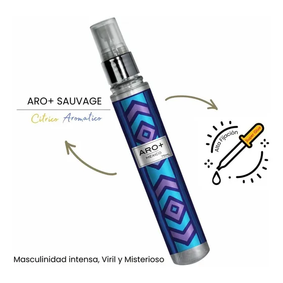 Perfume Caballero 75ml Aro+ Sauvage Esencia Alta Fijación