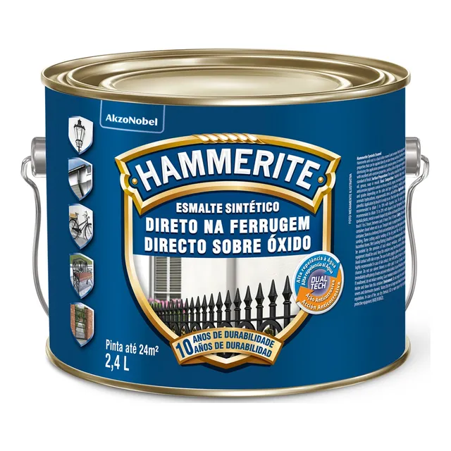 Esmalte Hammerite 2,4l Coral - Escolha A Sua Cor