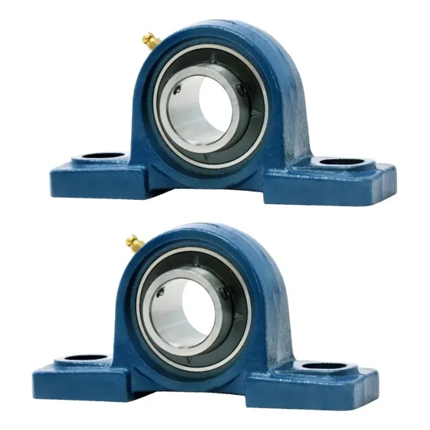 2 Kits Ucp 205 Mancal Pedestal + Rolamento Para Eixo 25mm