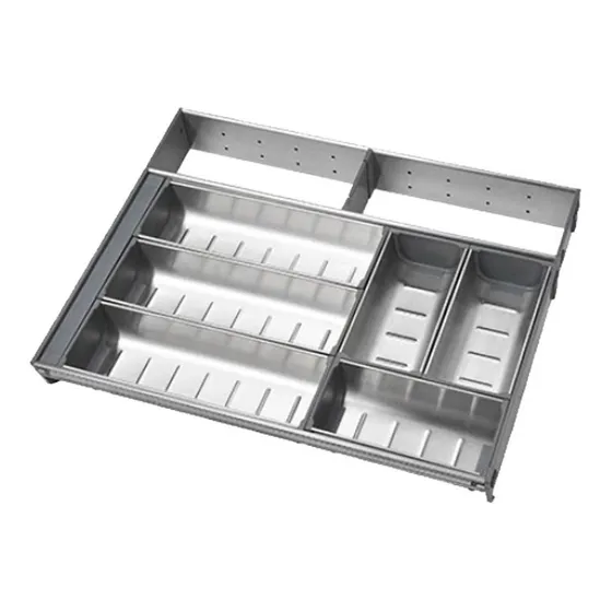 Cubertero Bari De Acero Inoxidable Para De Módulo 45 Cm