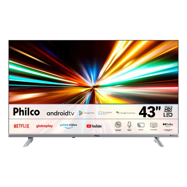 Smart Tv Ptv43e3aagssblf 43 Led Android Dolby Audio Com Wi-fi Philco Smart Tv Ptv43e3aagssblf 43 Led Android Dolby Audio Com Wi-fi Philco
