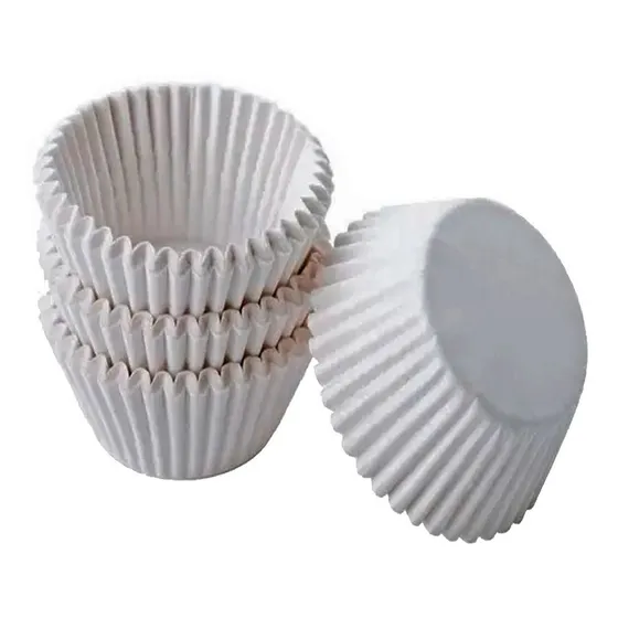 Capacillos Blancos N°1 Para Mini Cupcakes O Trufas 100 Pzas Color Blanco