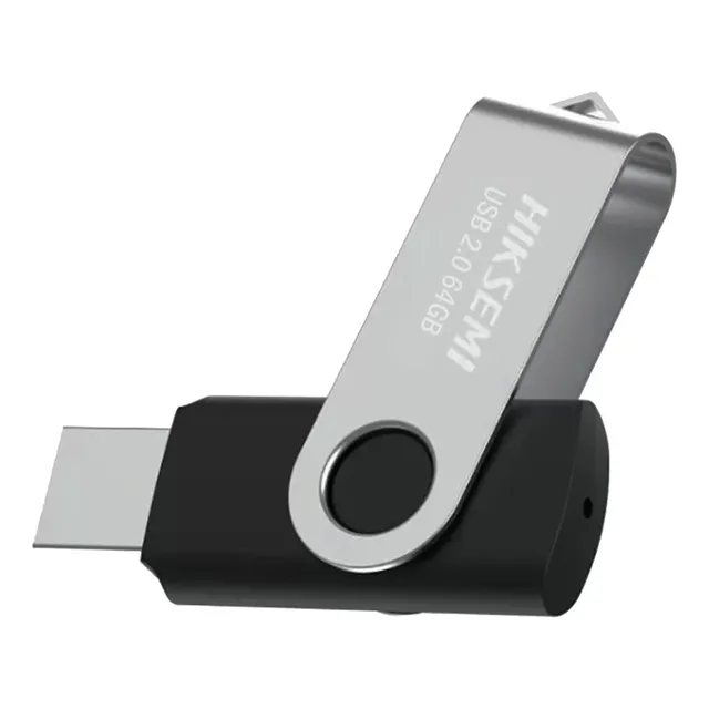 Pendrive Usb 2.0 64gb M200s Hiksemi Color Plateado Liso