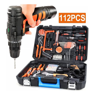 Kit De Herramientas Con Inalambricos Taladro Eléctrico112pcs Kit De Herramientas Con Inalambricos Taladro Eléctrico112pcs