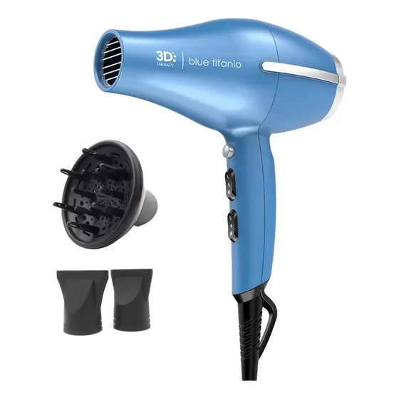 Secador Gama Blue Titanio 3d Therapy