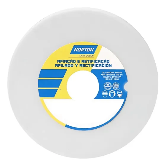 Rebolo Reto Ferro Branco 6x3/4  Norton Fe38a60k