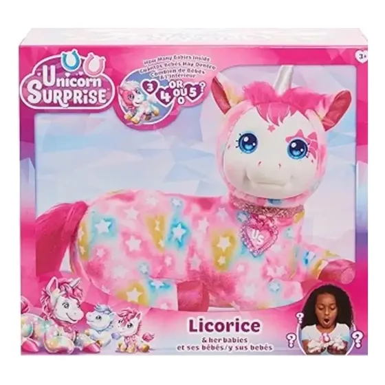Peluche Unicornio Sorpresa Con Bebés 2m