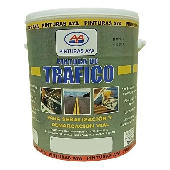 Pintura Señalamiento Trafico Acrilico Amarillo Galon Aya