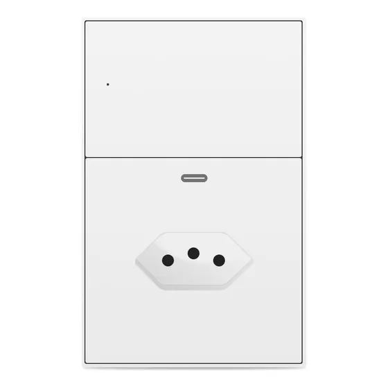 Soquete Zemismart Tuya Zigbee 10a Brasil Com Tipo C