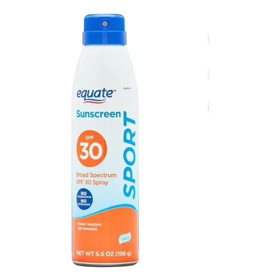 Protector Solar Spf 30 Equate Espectro Amplio Spray 5.5 Oz.