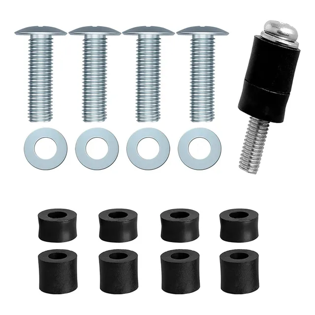 4pzas Tornillos M8x45mm Soporte Tv Samsung Con Espaciadores