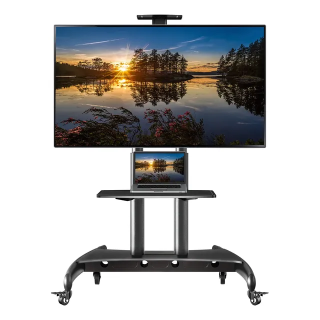 Soporte De Tv Móvil Con Ruedas Para Pantallas De 55 A 80 Pul
