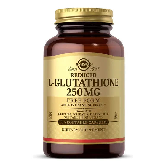 Suplemento Solgar De L-glutatión Reducido 250 Mg 60 Cápsulas