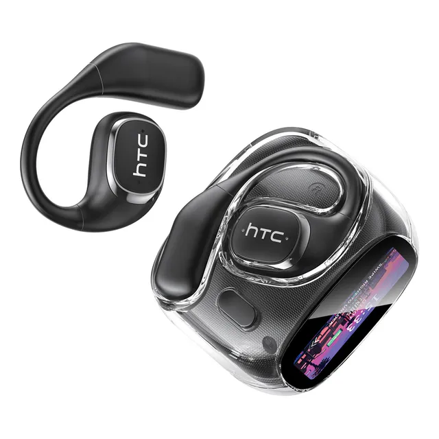 Audífonos Htc Ne11 Ai Audifonos Traductores Color Negro Bluetooth 6.0 Auriculares Inalambricos Con Pantalla Táctil Inteligente Luz Led Deportivos Gamer Auriculares Ows