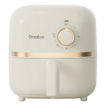 Mini Air Fryer Gaabor Fritadeira Elétrica S/ Óleo 1,4l 900w Cor Off-white e Rose Gold