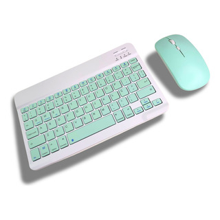 Kit Teclado Mouse Bluetoot S/fio Colorido Wireless Pc E iPad Kit Teclado Mouse Bluetoot S/fio Colorido Wireless Pc E iPad