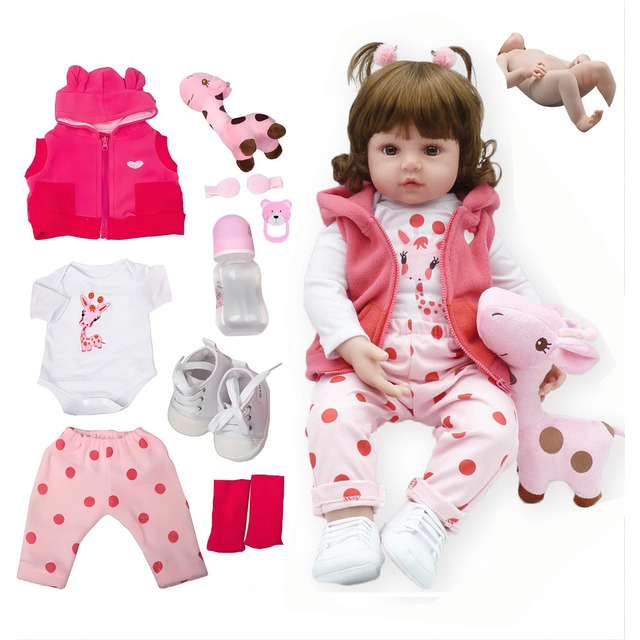 Brastoy Bebê Reborn Bonecas Realista De Silicone Menina 48 Cm Brastoy Bebê Reborn Bonecas Realista De Silicone Menina 48 Cm