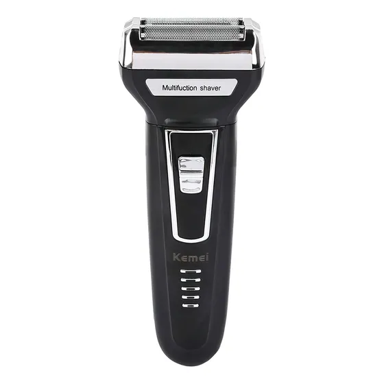 Maquina Aparelho Barbeador Elétrico 3x1 Kemei Recarregável Cor Preto 127V