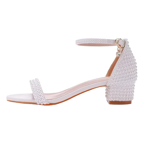 Beauty Admire Tacón Grueso Perlas 2.95  Mujer