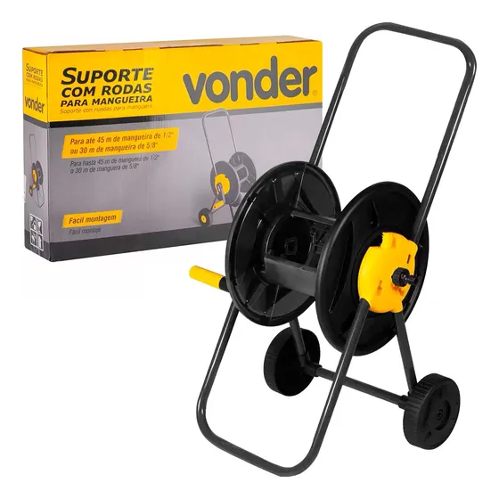 Suporte Para Mangueira Com Rodas Sem Mangueira Vonder