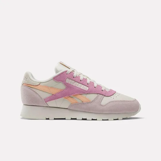 Tenis Mujer Reebok Clasics Leather - Beige-multicolor