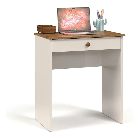 Mesa Multiuso Notebook Ou Computador Com Gaveteiro Rodinhas