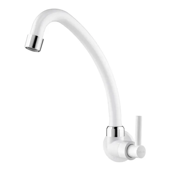 Canilla Pico Unitario Pared Pico Alto En Abs Viqua Lagune