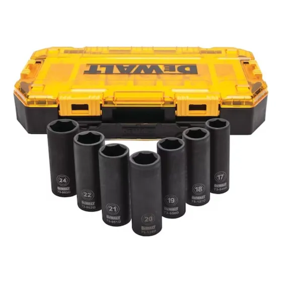 Juego De Dados De Impacto De 1/2 Pulgada Dewalt Dwmt74737