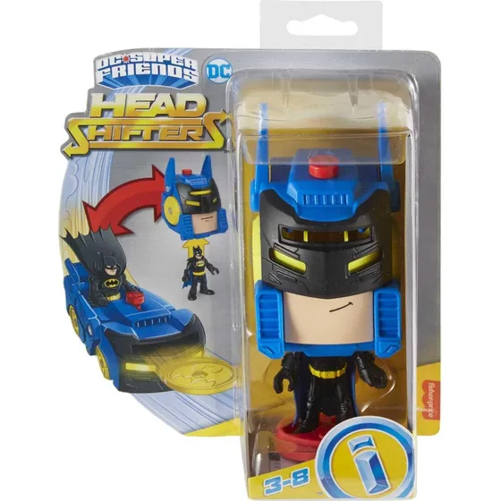 Imaginext Dc Super Friends Head Shifters Batman & Batimóvil