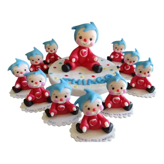 Souvenirs Porcelana Fría 10 Plim Plim Payasos