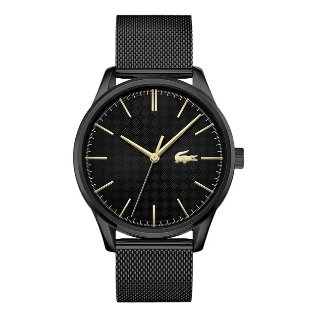 Lacoste Vienna Hombre Cuarzo Iónico Plateado Reloj 7xuca