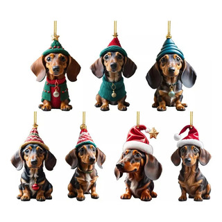 Decoración Para Árbol De Navidad Con Diseño De Perro Dachsun Decoración Para Árbol De Navidad Con Diseño De Perro Dachsun