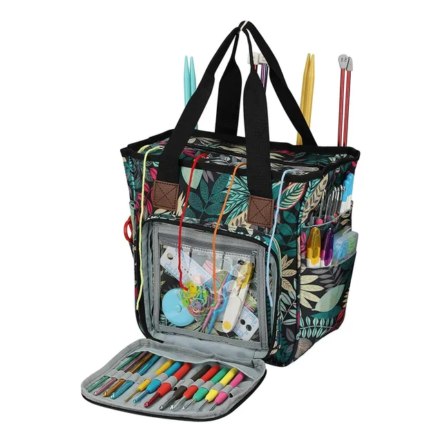 Bolso Organizador De Hilos/lana/crochet/ Tejidos
