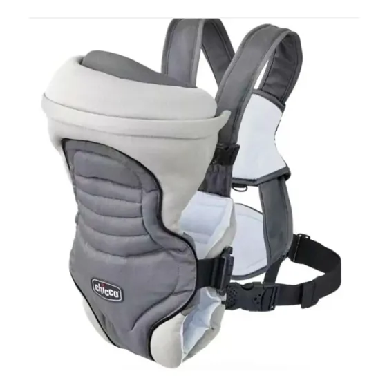 Cargador Canguro Chicco Acolchado Cómodo Color Gris Rayas Talla L
