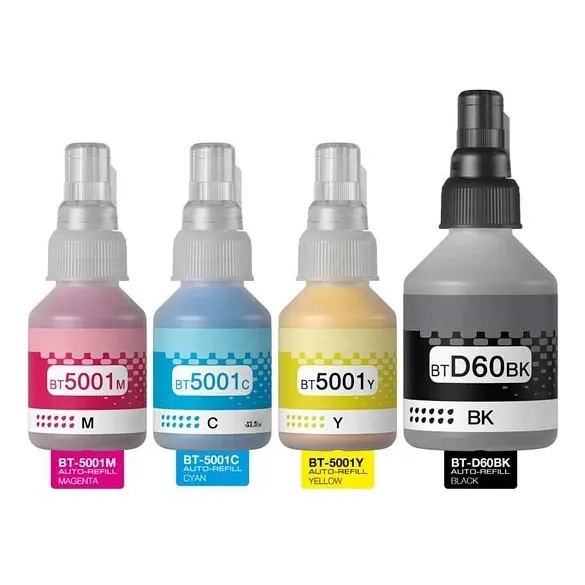 Kit De Tintas  Brother  Bt5001y Bt5001c Bt5001m Y Btd60bk