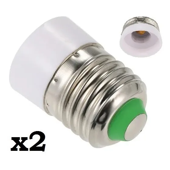 Socate Convertidor Adaptador E27 A E14 Vela Pack 2 Tienda