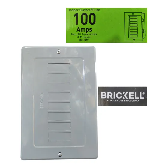 Brekera Tablero Eléctrico 8 Circuitos Bifásico Empotrar Secu