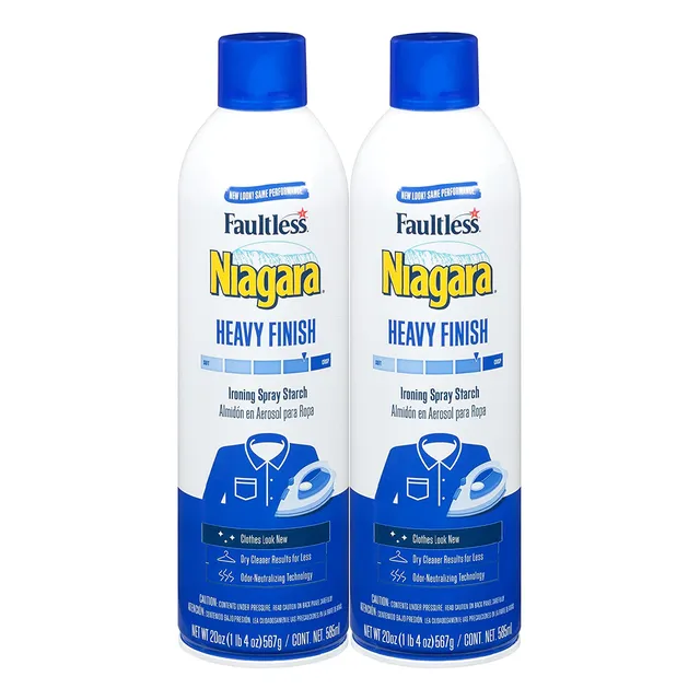 Almidón En Aerosol Faultless Niagara Heavy 20oz 2pz