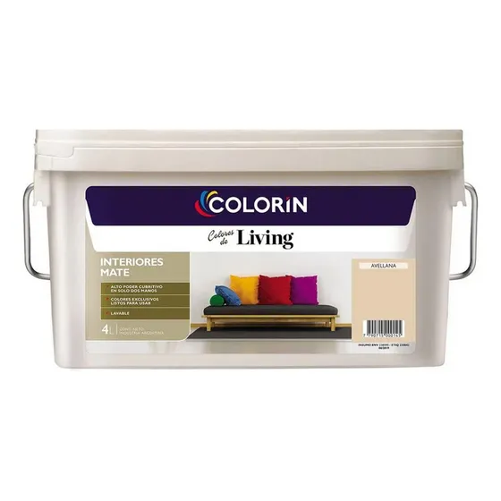 Colorin Living Pintura Latex Interior Colores 4 Lts Rex