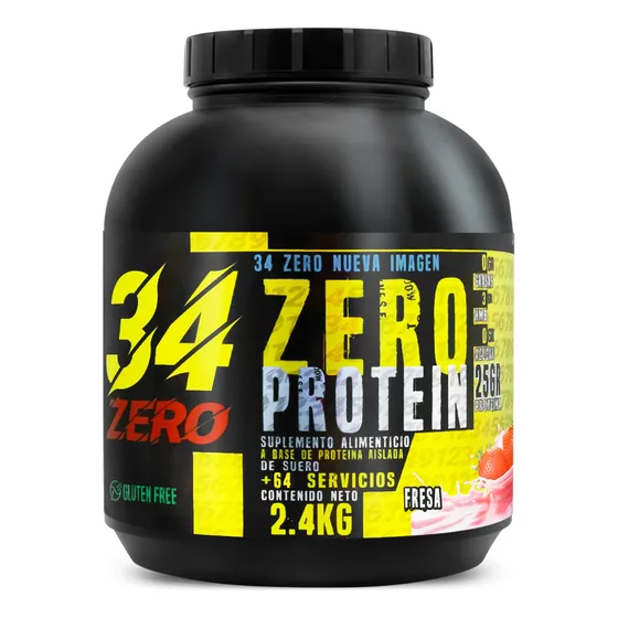 34 Zero Proteína Hidrolizada 2.4kg 80 Servicios Fresa