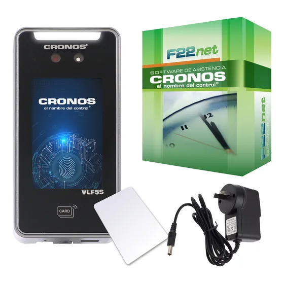 Reloj Control Horario Accesos Wifi Facial Soft +ayuda Cronos