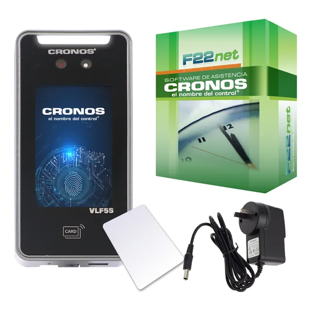 Reloj Control Horario Accesos Wifi Facial Soft +ayuda Cronos