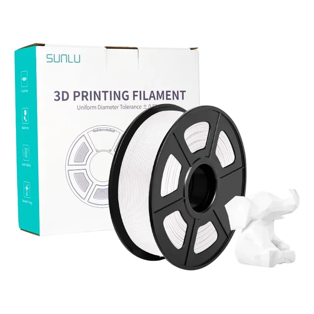 Filamento Abs 1.75 Mm Sunlu 1 Kg Color Blanco