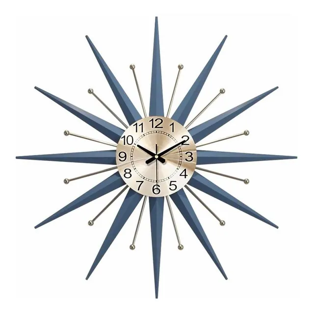 Ktgedh Reloj Pared Metal Mediado Siglo Decoracion Forma Para