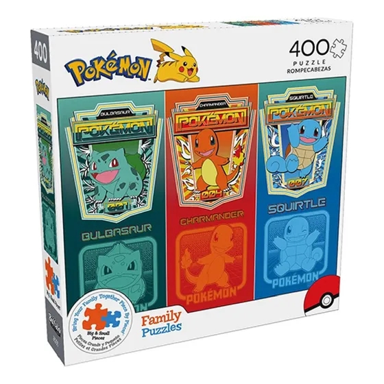 Pokemon Rompecabeza 400 Piezas Retro Starters